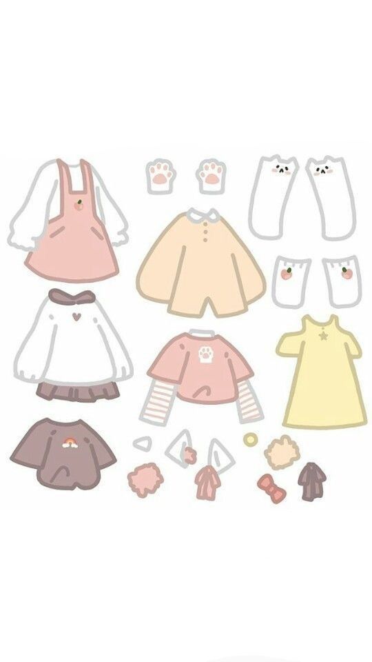 Hình ảnh quần áo chibi cute - dễ thương 