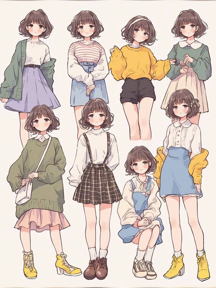 Hình ảnh quần áo chibi cute - đơn giản 