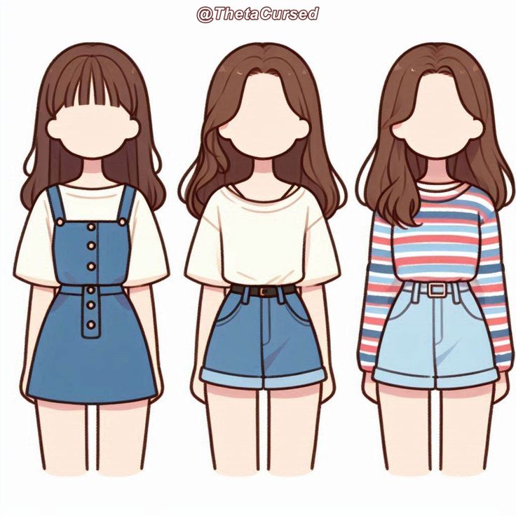 Hình ảnh quần áo chibi cute - Giản dị