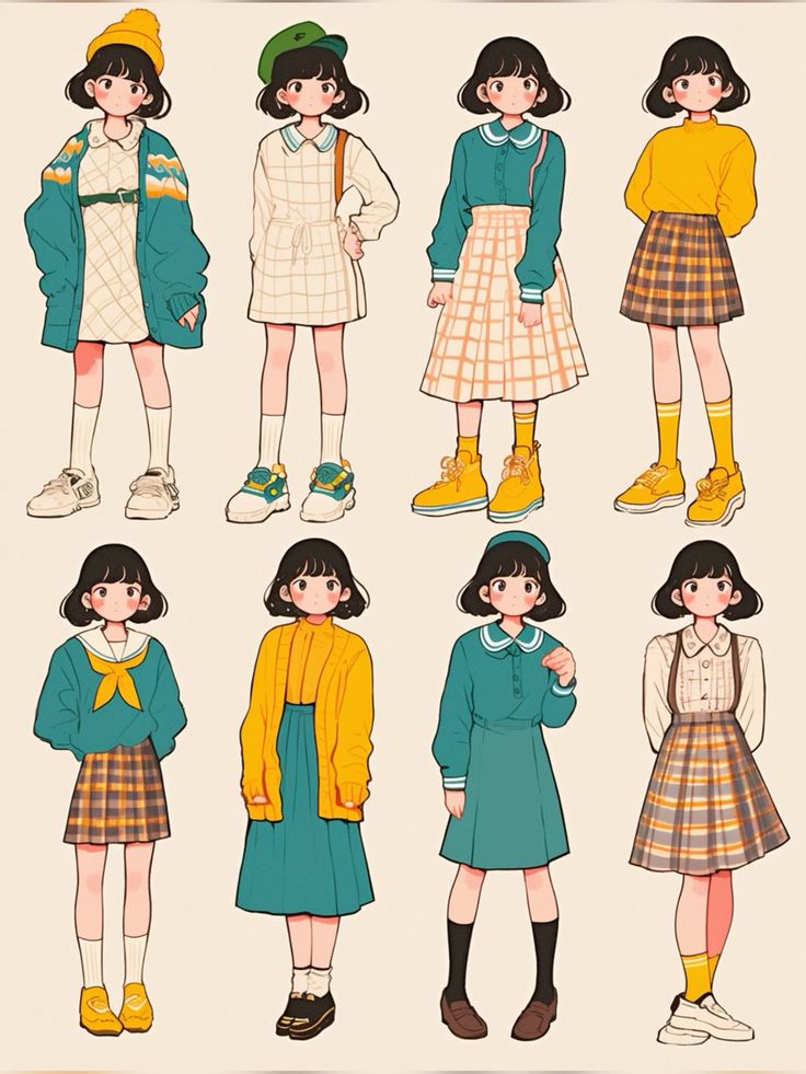 Hình ảnh quần áo chibi cute - Mùa thu 
