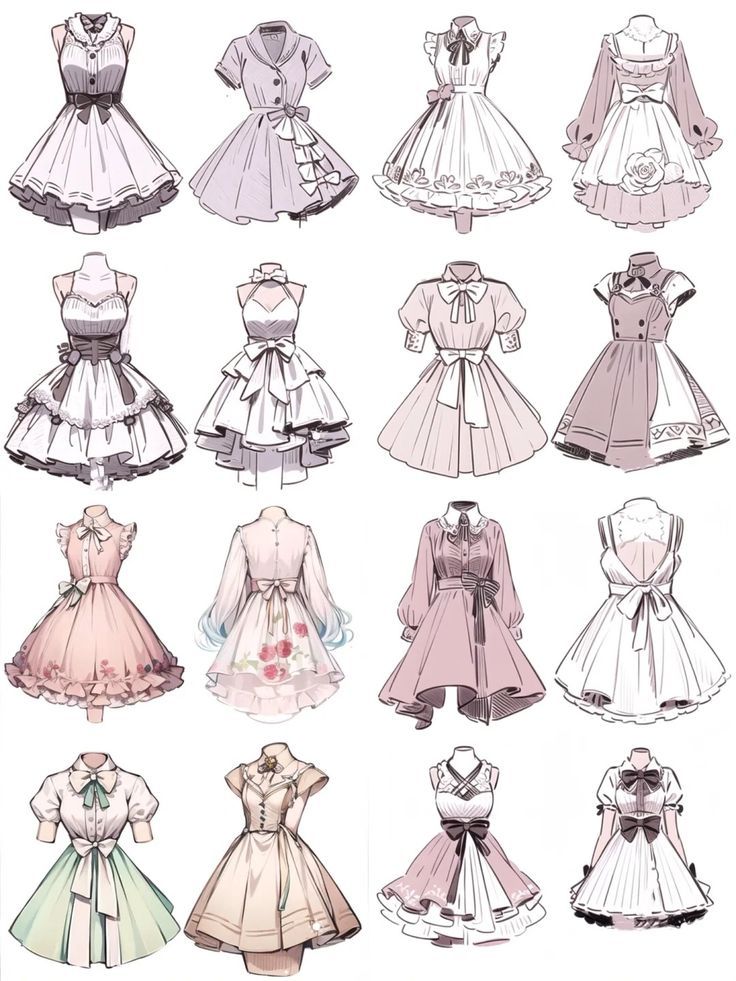 Hình ảnh quần áo chibi cute - nhẹ nhàng