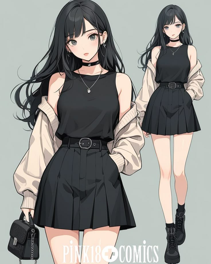 Hình ảnh quần áo chibi cute - Phong cách thường ngày 
