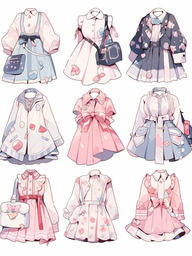 Hình ảnh quần áo chibi cute - Váy đáng yêu 