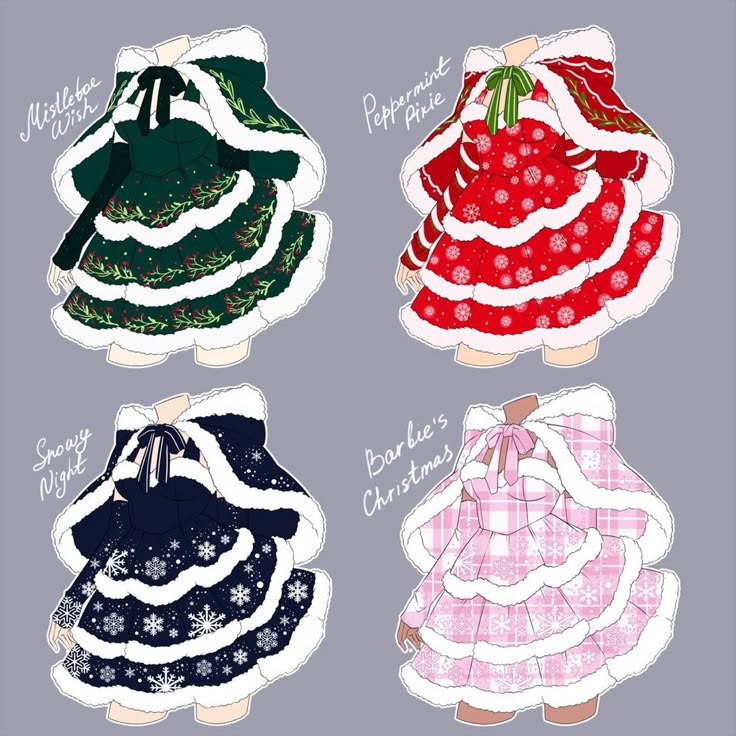 Hình ảnh quần áo chibi cute - Viền lông 