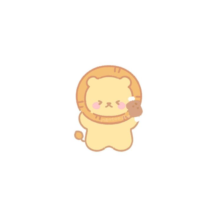 Hình ảnh sư tử chibi cute - biểu cảm hài hước