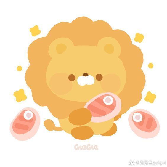 Hình ảnh sư tử chibi cute - đáng yêu