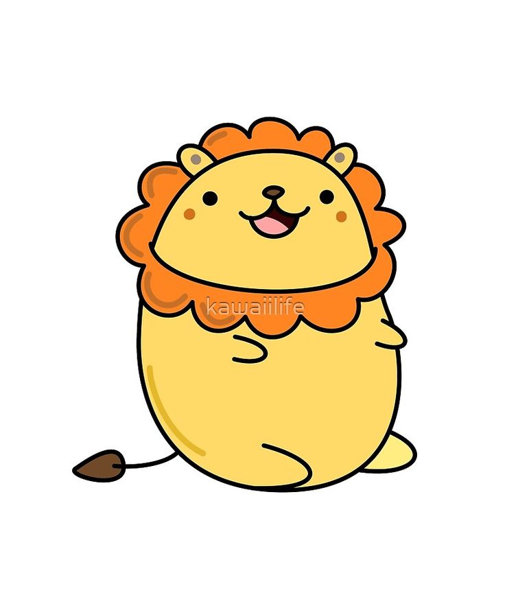 Hình ảnh sư tử chibi cute - mủm mĩm