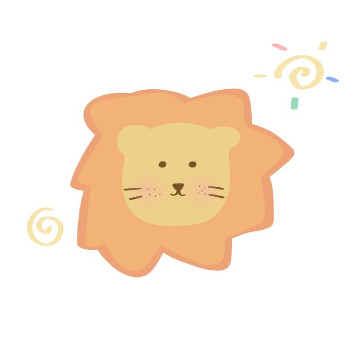 Hình ảnh sư tử chibi cute - Nét vẽ ngộ nghĩnh