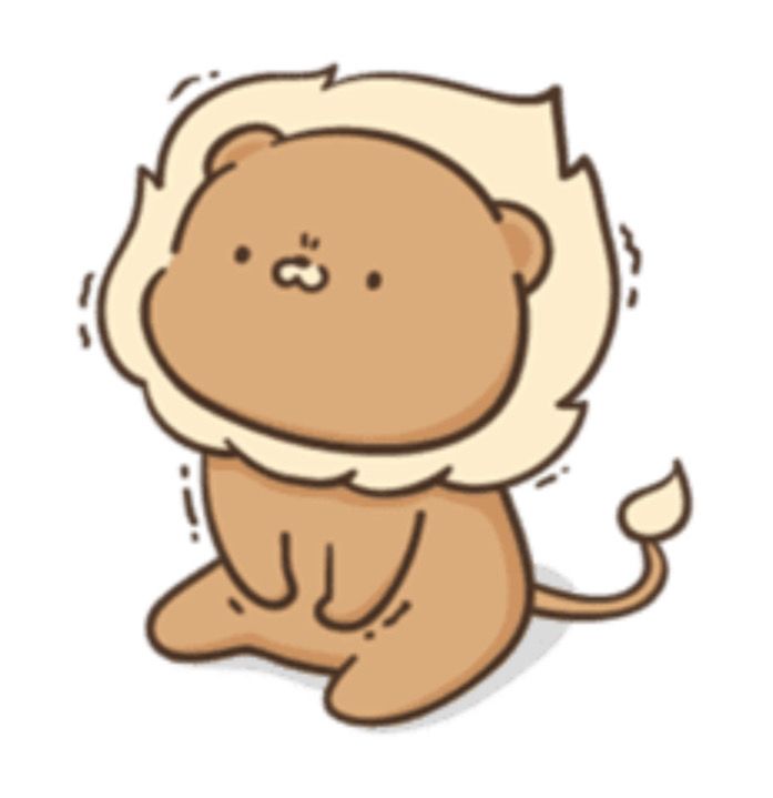 Hình ảnh sư tử chibi cute - siêu cưng