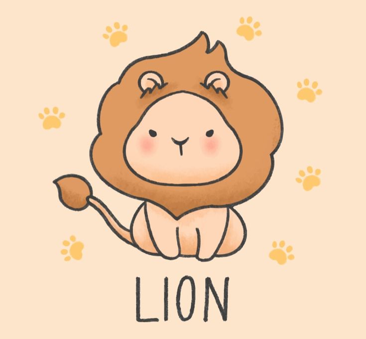 Hình ảnh sư tử chibi cute - siêu dễ thương