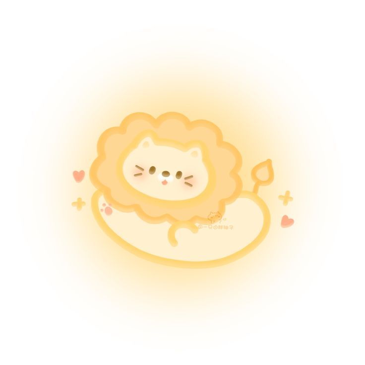 Hình ảnh sư tử chibi cute - tỏa sáng
