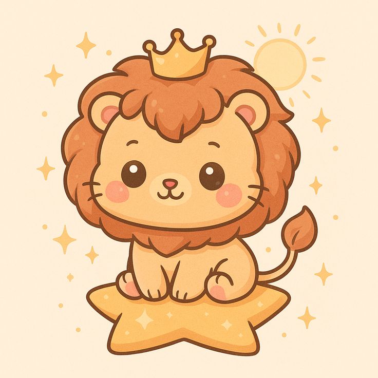 Hình ảnh sư tử chibi cute - vua sư tử