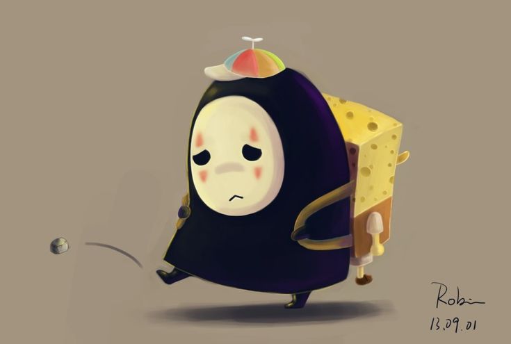 Hình ảnh vô diện chibi - Buồn bã