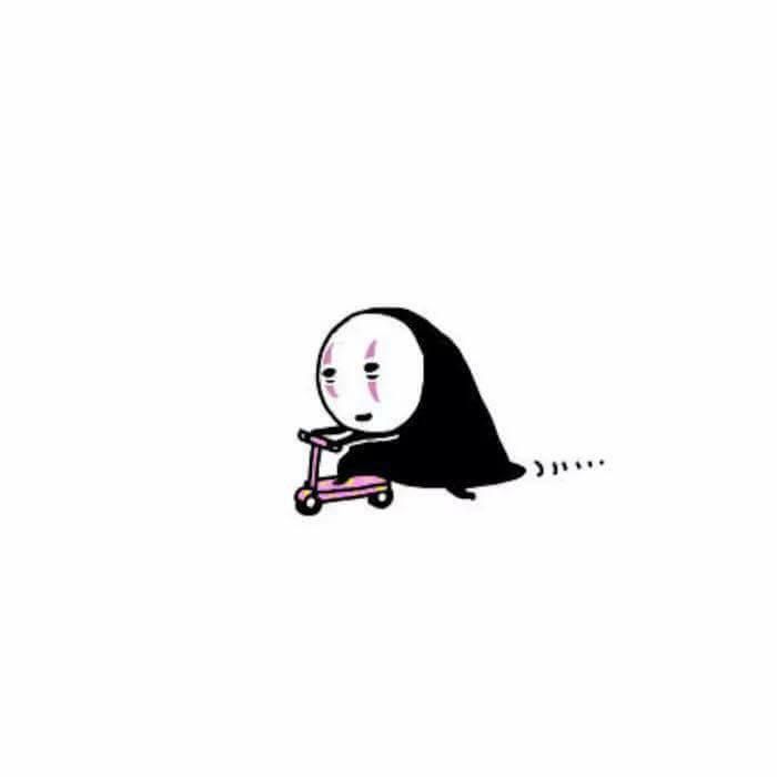Hình ảnh vô diện chibi - Đi xe cực hài