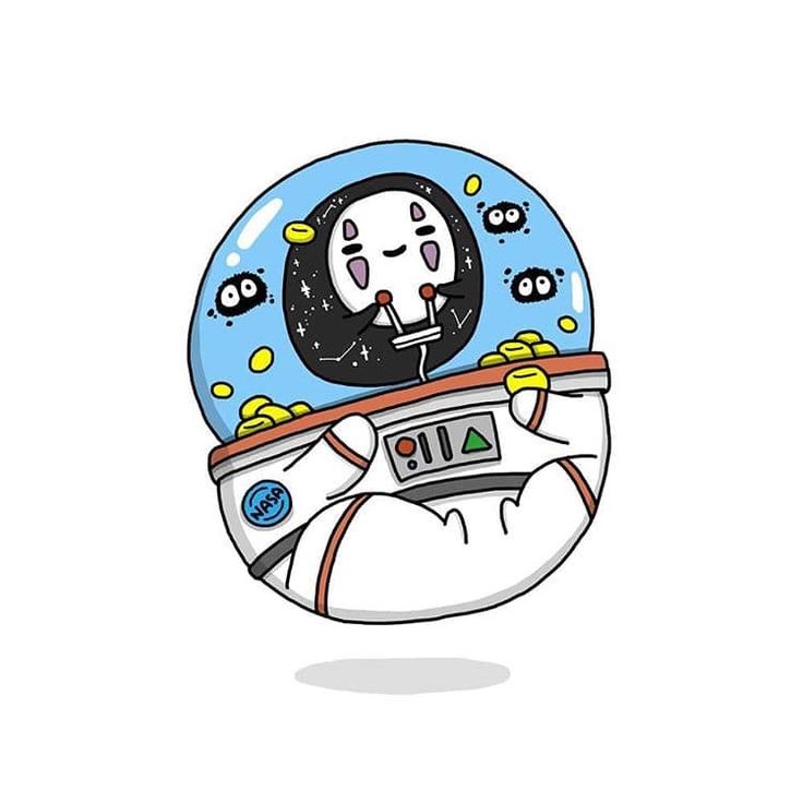 Hình ảnh vô diện chibi - Phi hành gia