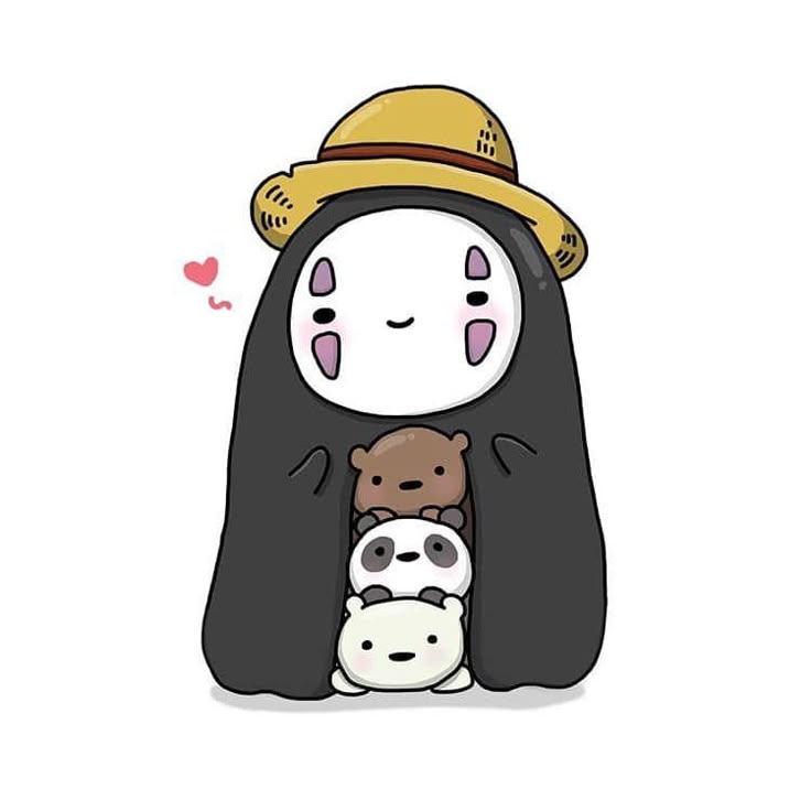 Hình ảnh vô diện chibi - Sự kết hợp ngộ nghĩnh