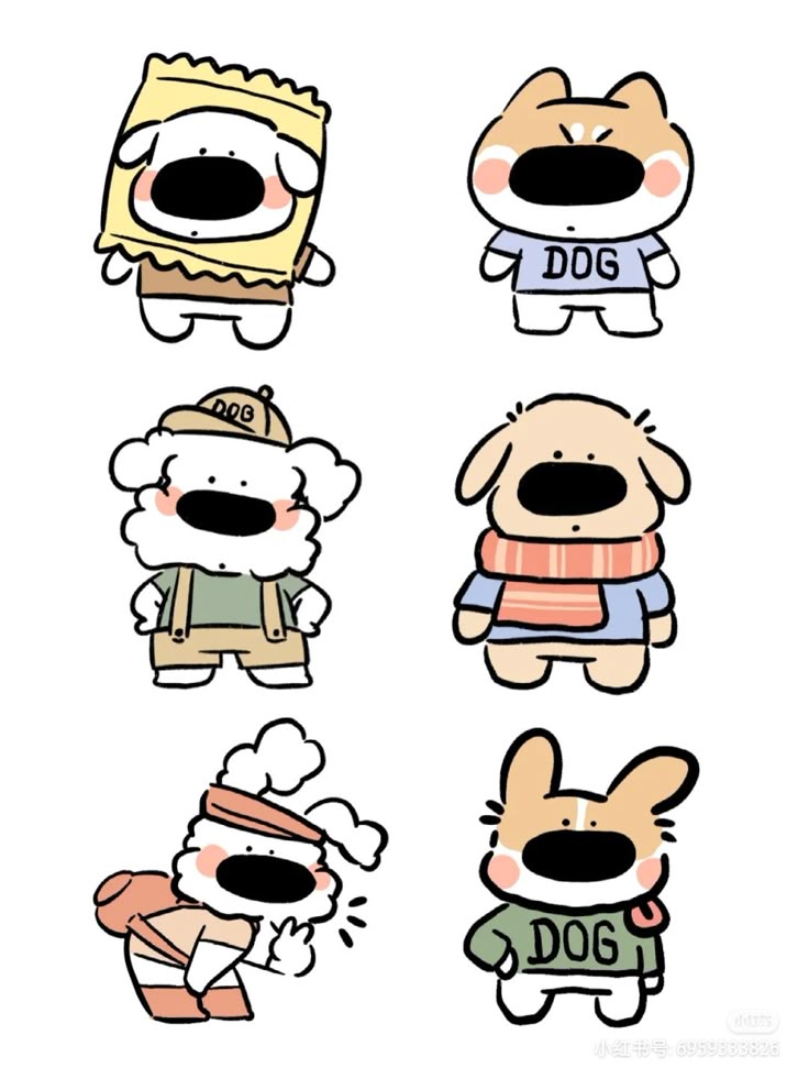 Hình nền chó chibi - ngộ nghĩnh