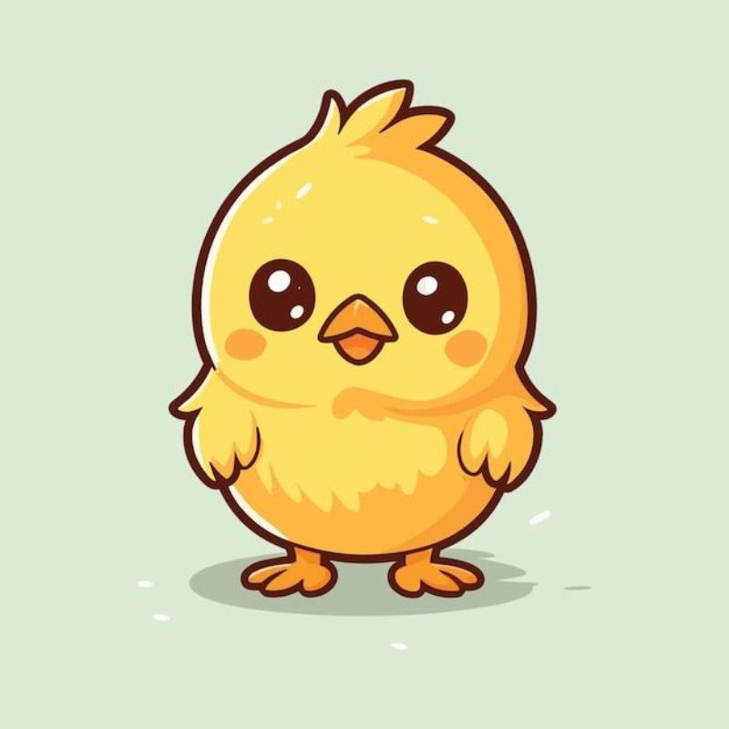 Hình nền con vịt chibi