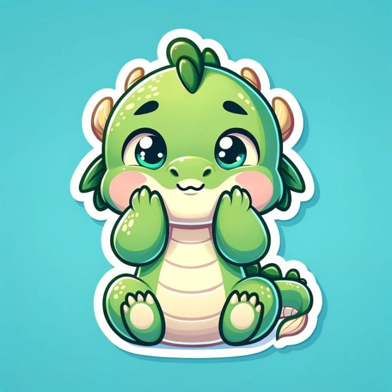 Khủng long chibi cute