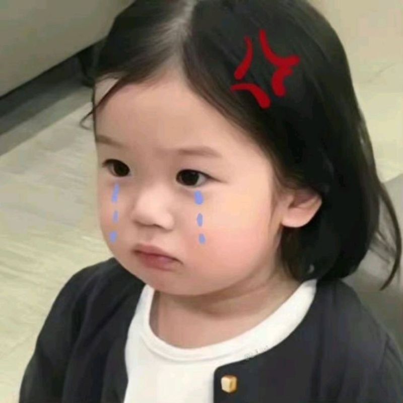 Hình meme dỗi làm nũng