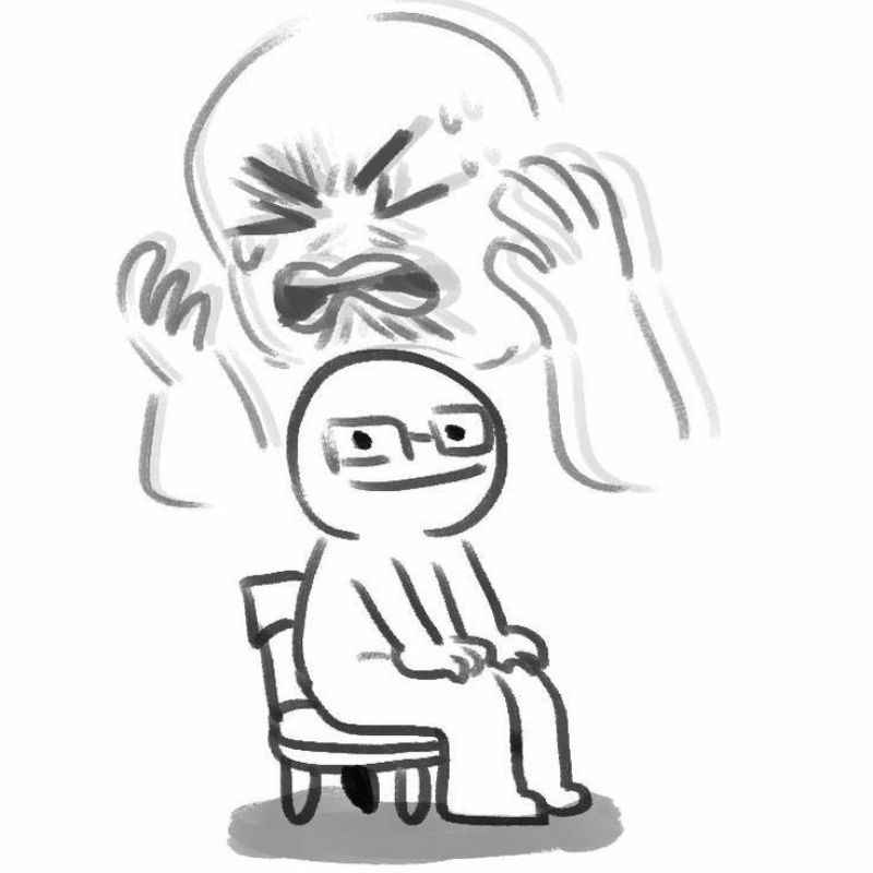 Meme mệt mỏi nhưng cố tỏ ra bình tĩnh
