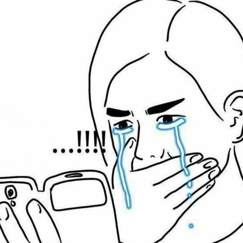 Ảnh meme mệt mỏi xem điện thoại