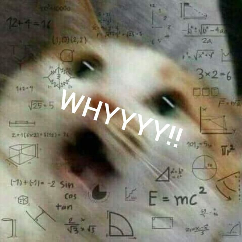 Hình meme đang suy nghĩ la hét