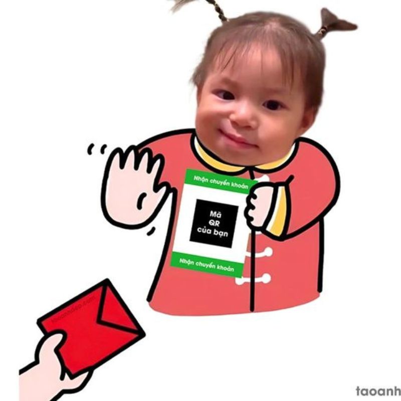 Meme từ chối lì xì tiền mặt