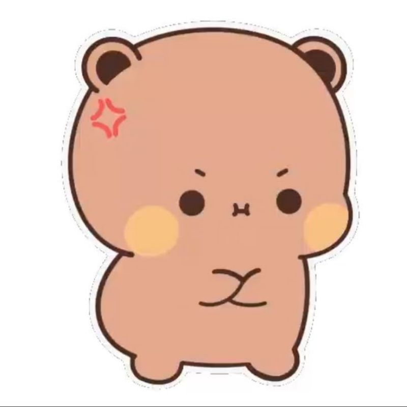 Meme gấu nâu tức giận dễ thương
