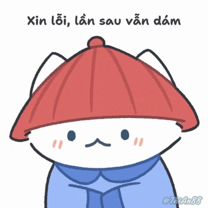 Ảnh meme xin lỗi cợt nhả