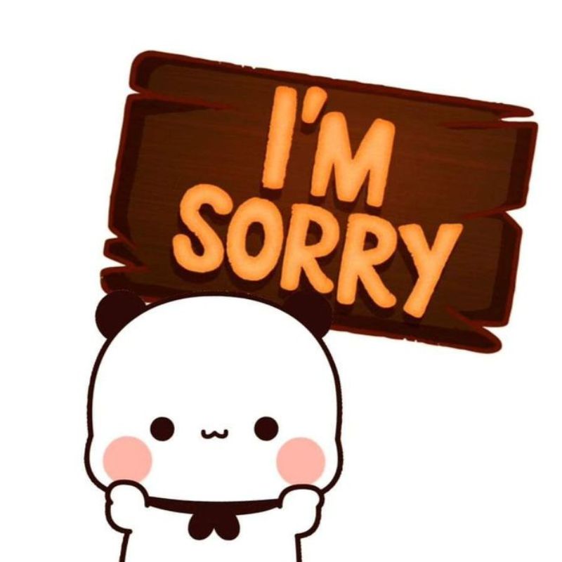 Hình meme xin lỗi vì đã làm phiền