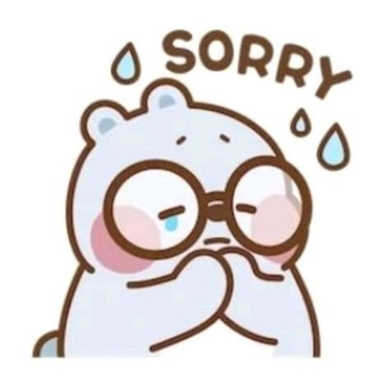 Ảnh gấu cute xin lỗi meme