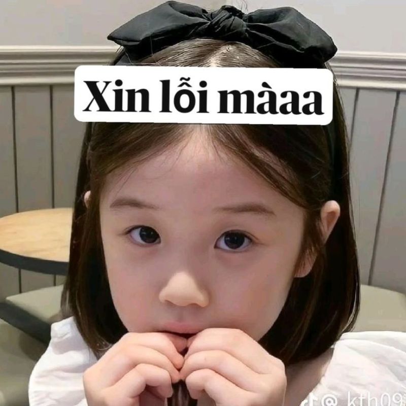 Meme làm nũng dễ thương