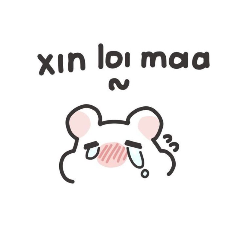 Ảnh xin lỗi meme siêu cưng